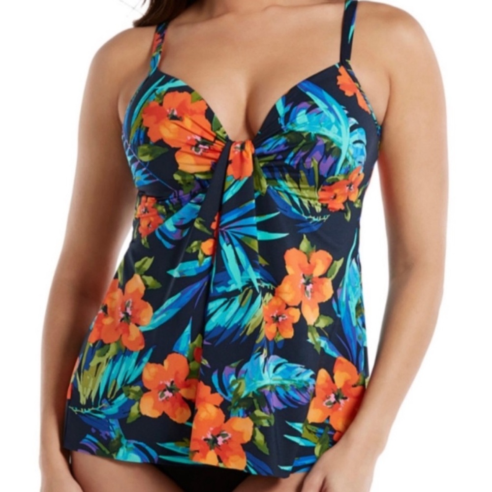 MiracleSuit Samoan Sunset Marina‎ Tankini Swimsuit Top 10